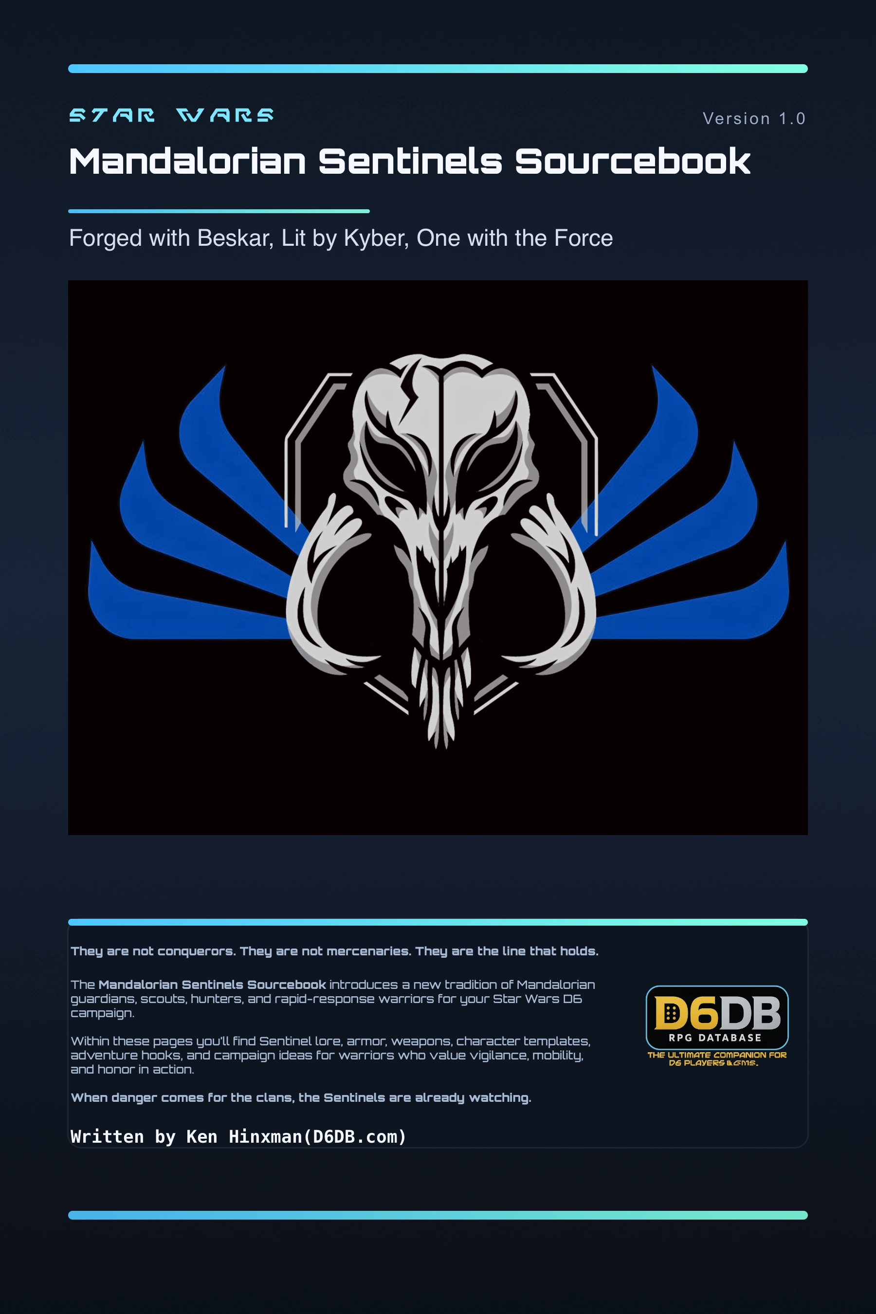 The Mandalorian Sentinels Sourcebook