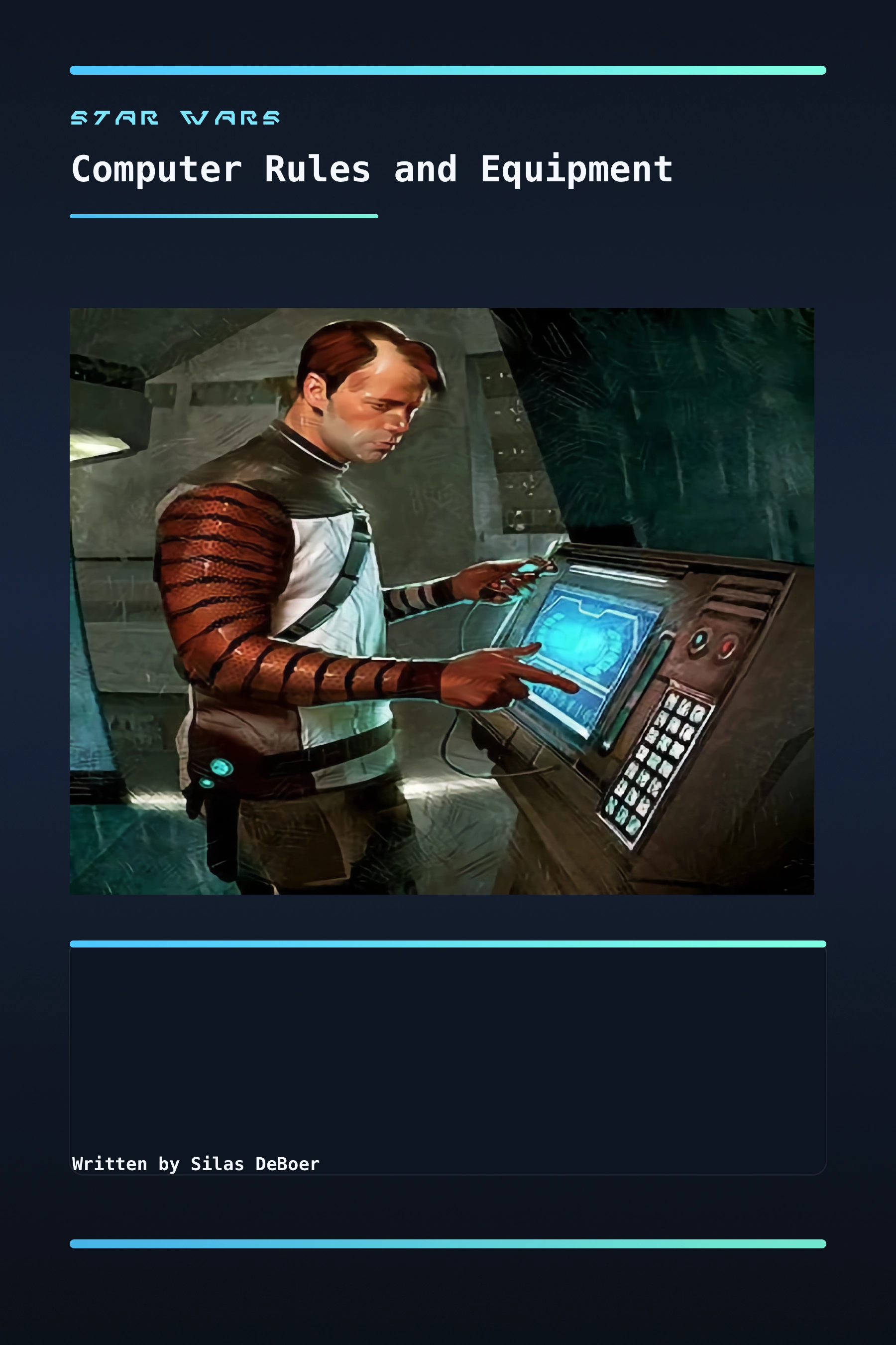 Computer Rules and Equipment